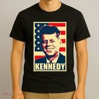 John F Kennedy American Propaganda Poster T-Shirt thumb 3