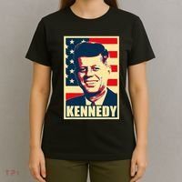 John F Kennedy American Propaganda Poster T-Shirt thumb 4