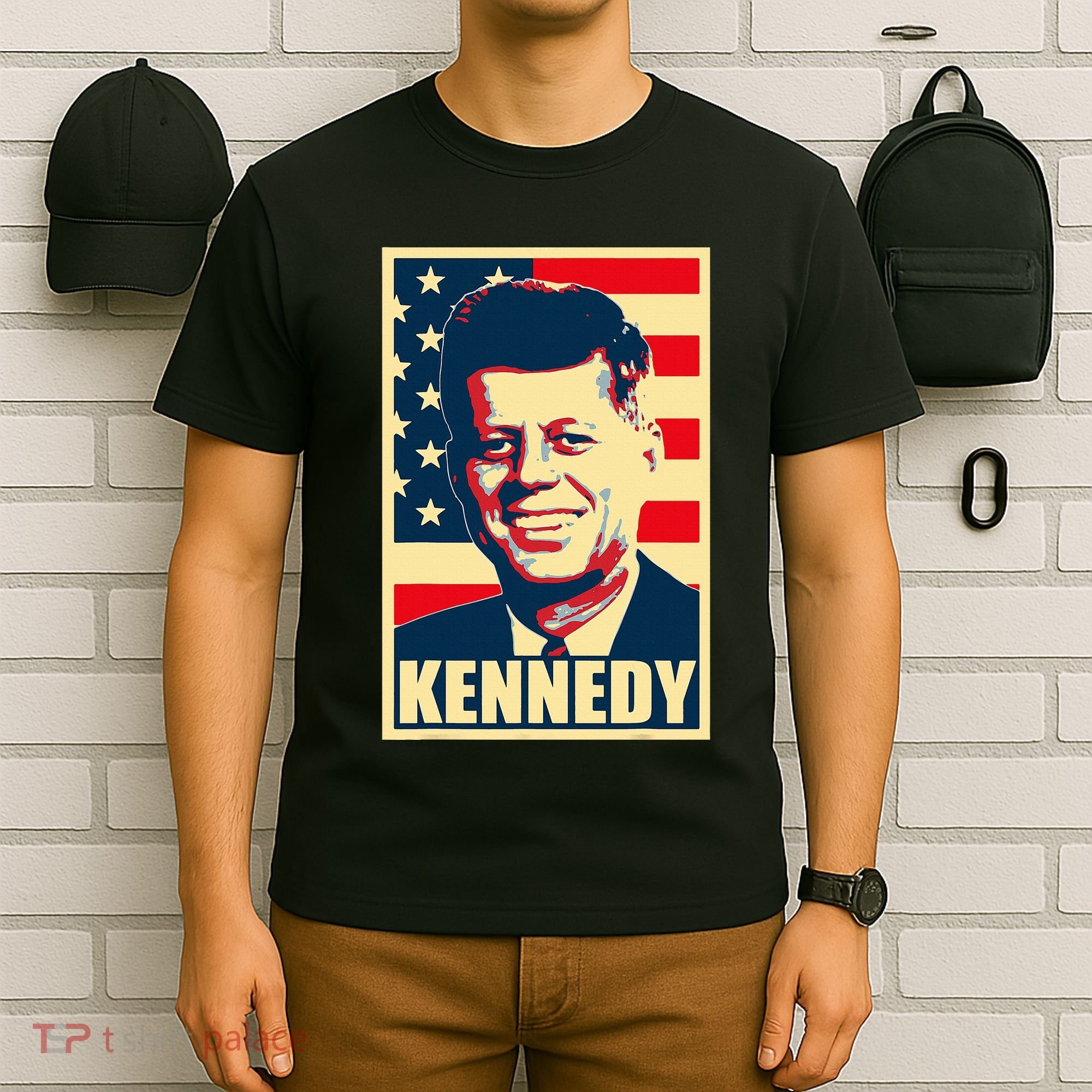 John F Kennedy American Propaganda Poster T-Shirt
