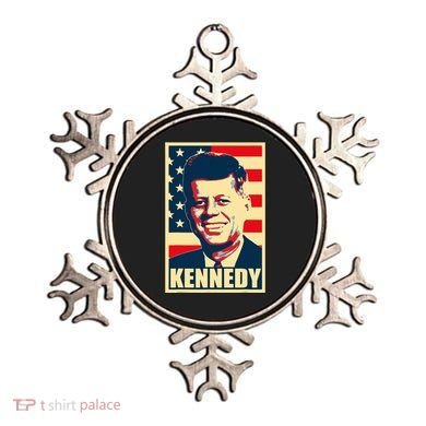 John F Kennedy American Propaganda Poster Ornament