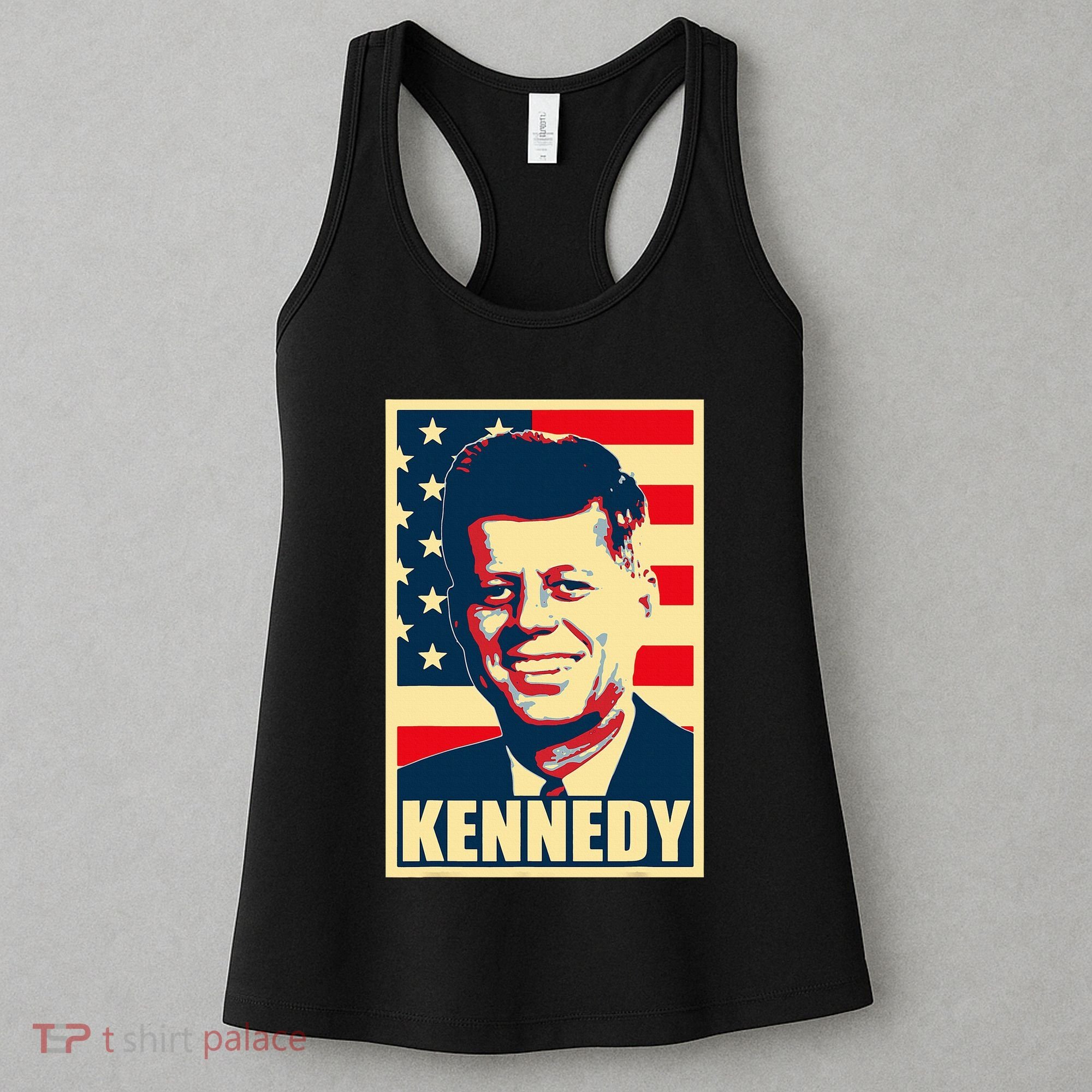 John F Kennedy American Propaganda Poster Women's Tank Top