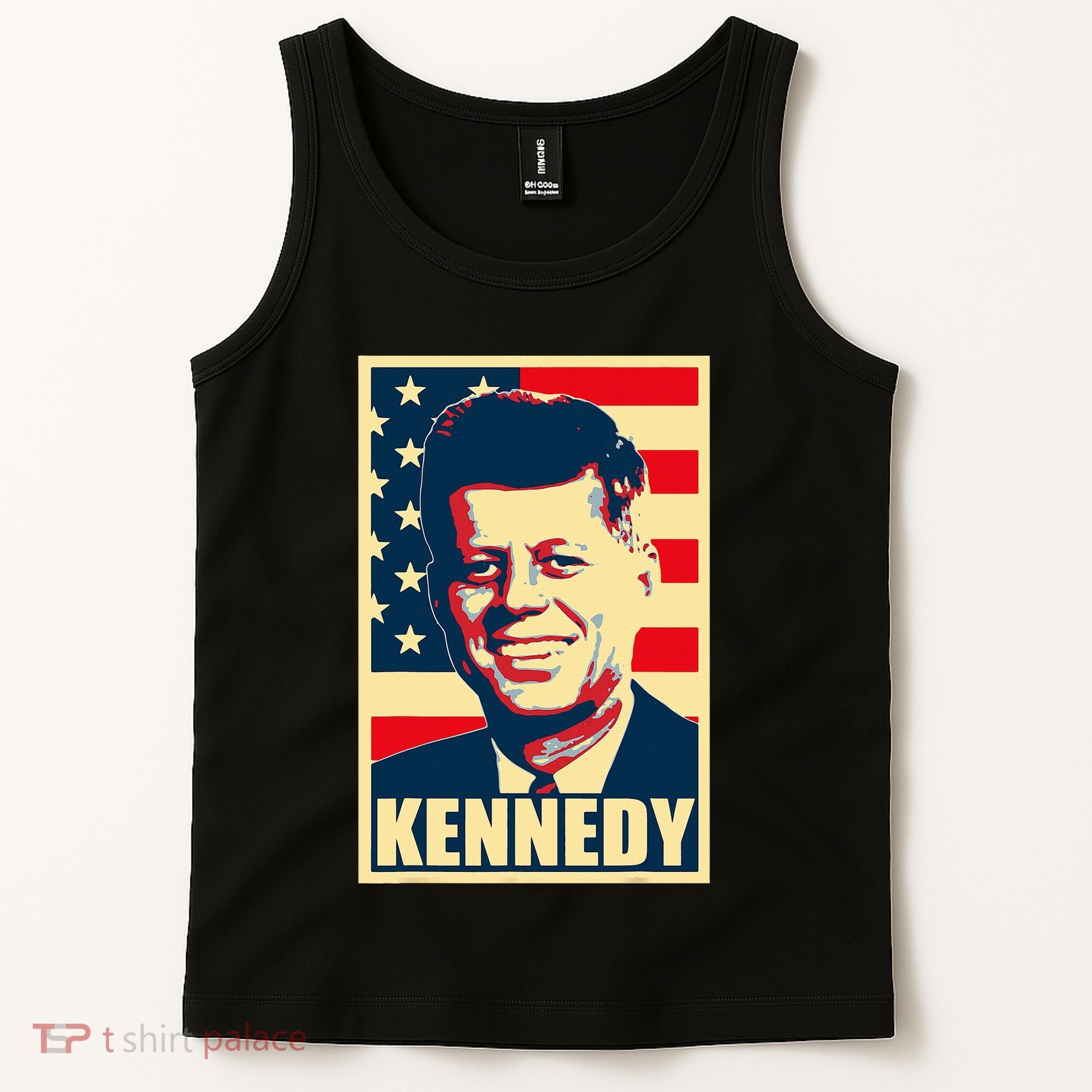 John F Kennedy American Propaganda Poster Tank Top