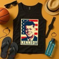 John F Kennedy American Propaganda Poster Tank Top thumb 4