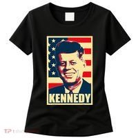 John F Kennedy American Propaganda Poster Women's T-Shirt thumb 0