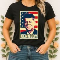John F Kennedy American Propaganda Poster Women's T-Shirt thumb 2