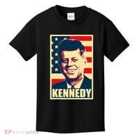 John F Kennedy American Propaganda Poster Kids T-Shirt thumb 0