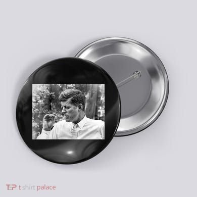 John F Kennedy Smoking Button