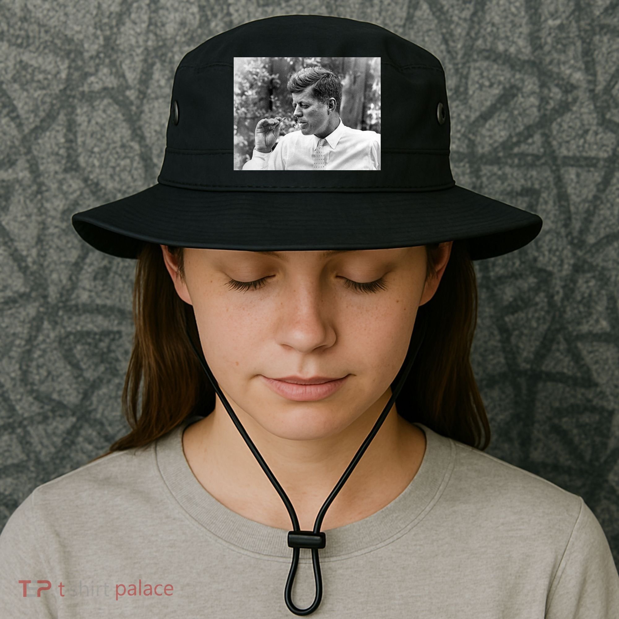 John F Kennedy Smoking Bucket Hat