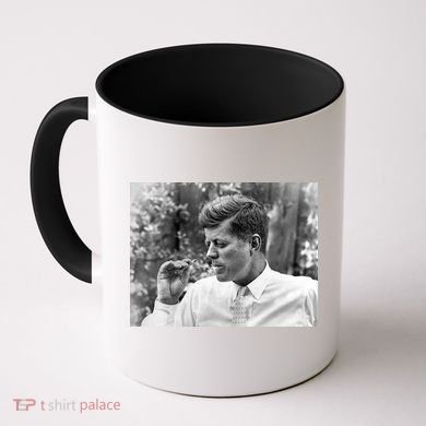John F Kennedy Smoking Coffee Mug