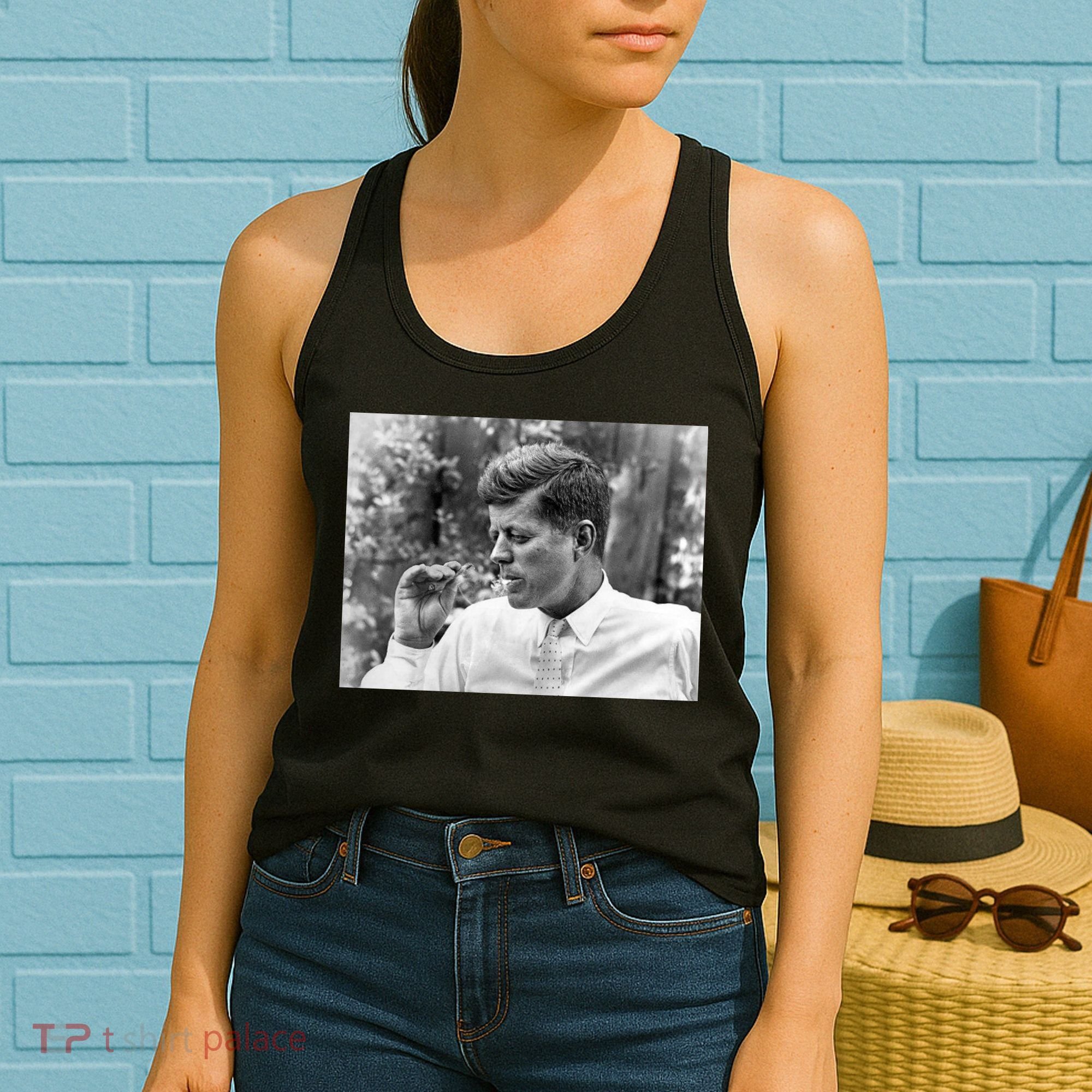 John F Kennedy Smoking Women's Tank Top