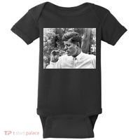 John F Kennedy Smoking Baby Bodysuit thumb 0