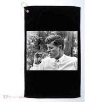 John F Kennedy Smoking Golf Towel thumb 0