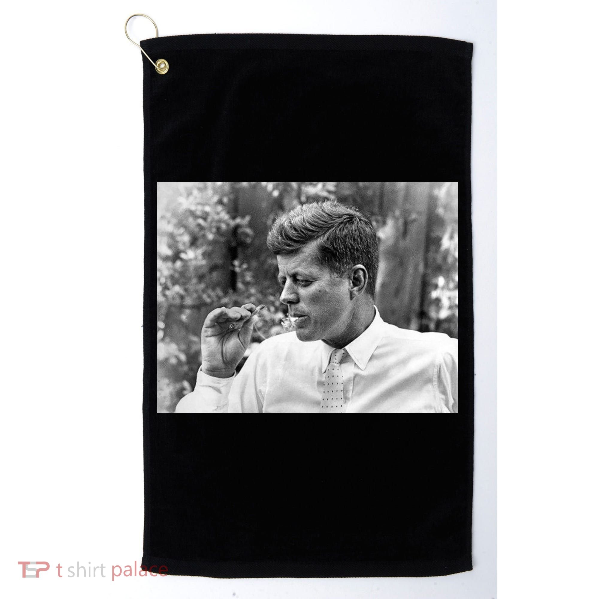 John F Kennedy Smoking Golf Towel