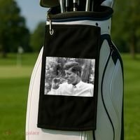 John F Kennedy Smoking Golf Towel thumb 2