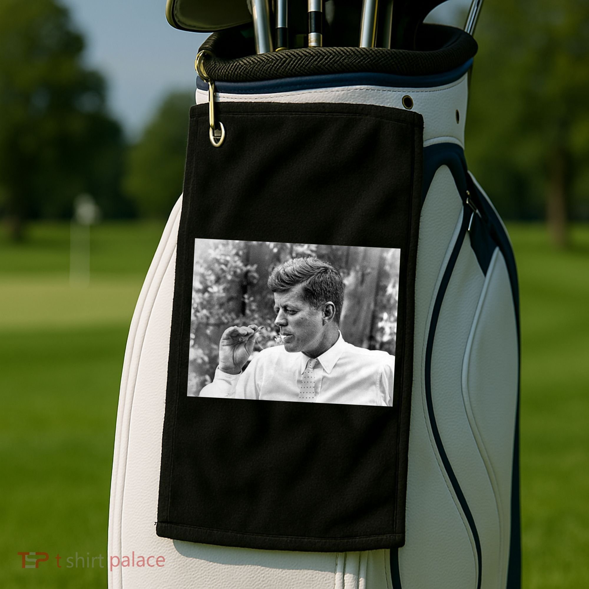 John F Kennedy Smoking Golf Towel