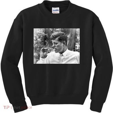John F Kennedy Smoking Kids Sweatshirt