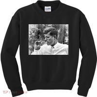 John F Kennedy Smoking Kids Sweatshirt thumb 0