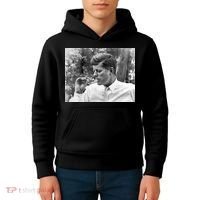 John F Kennedy Smoking Kids Hoodie thumb 4