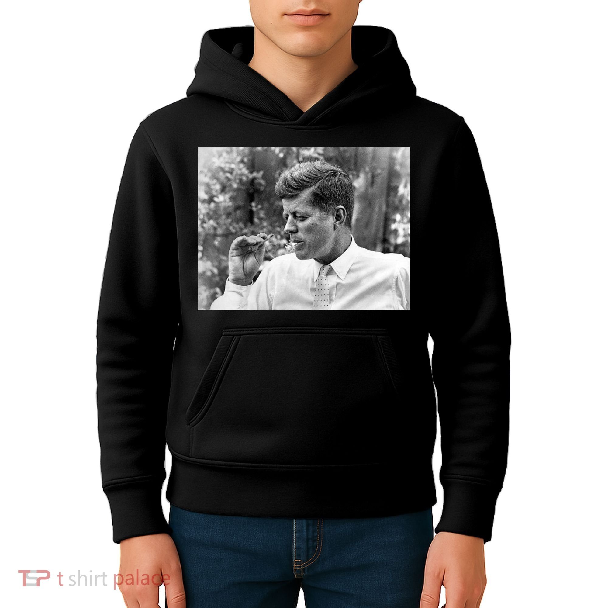 John F Kennedy Smoking Kids Hoodie