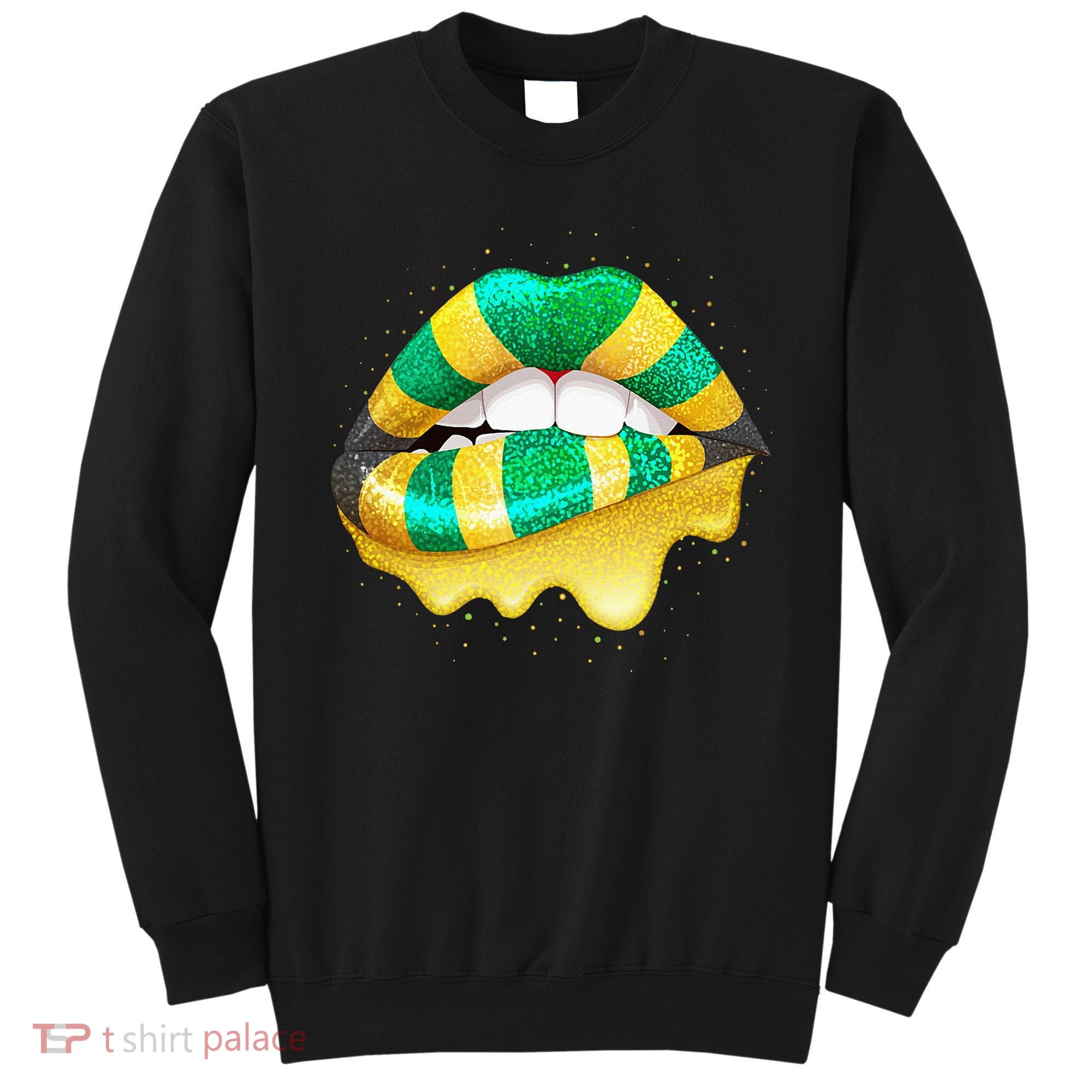 Jamaican Flag Lips Women Jamaica Sweatshirt