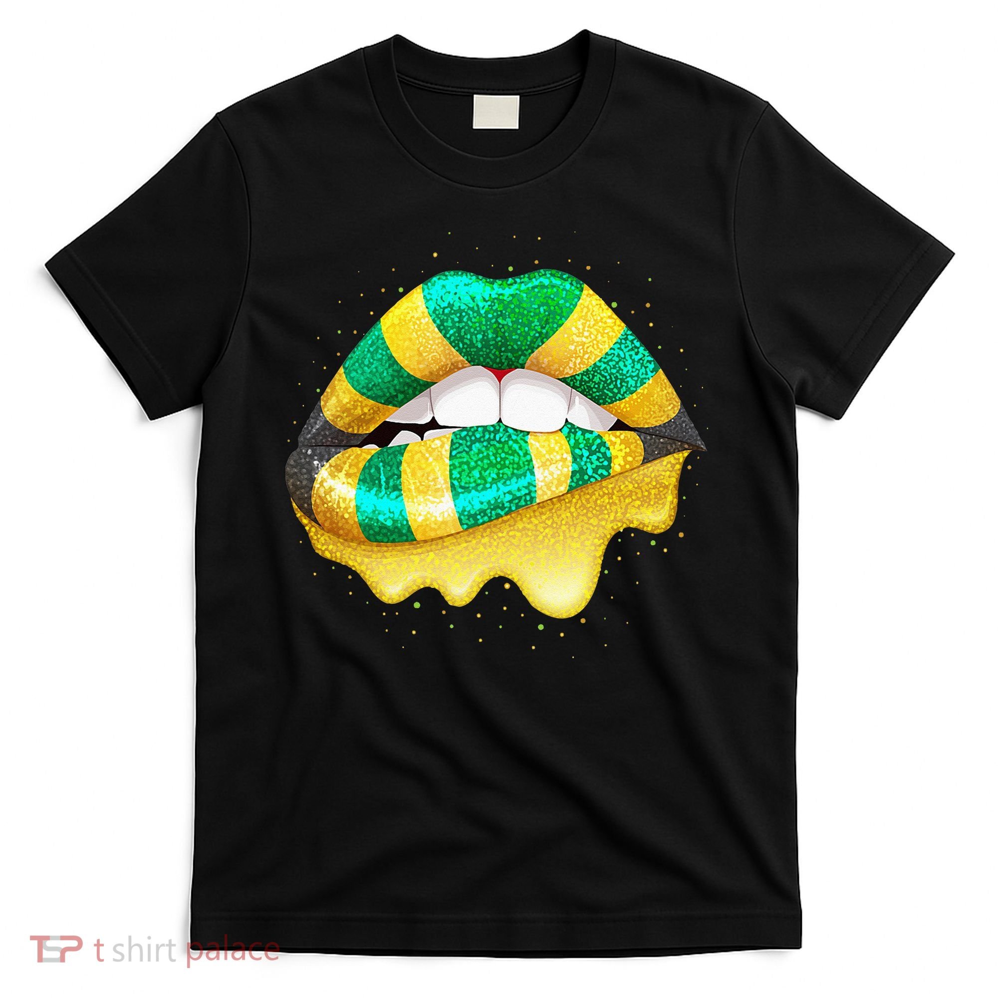 Jamaican Flag Lips Women Jamaica T-Shirt