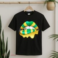 Jamaican Flag Lips Women Jamaica T-Shirt thumb 2