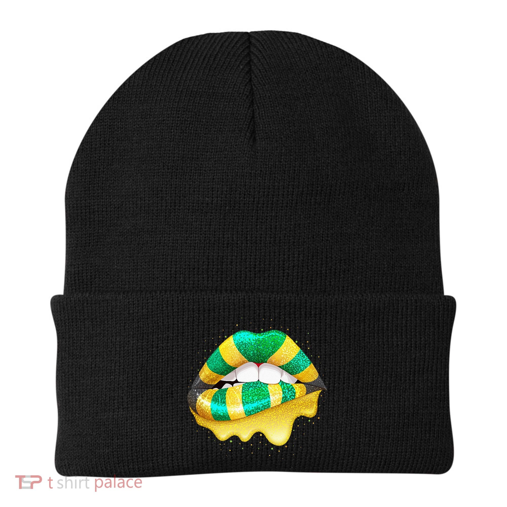 Jamaican Flag Lips Women Jamaica Beanie