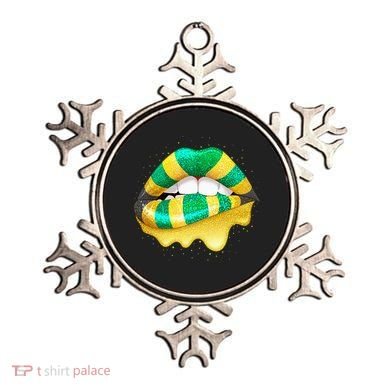 Jamaican Flag Lips Women Jamaica Ornament