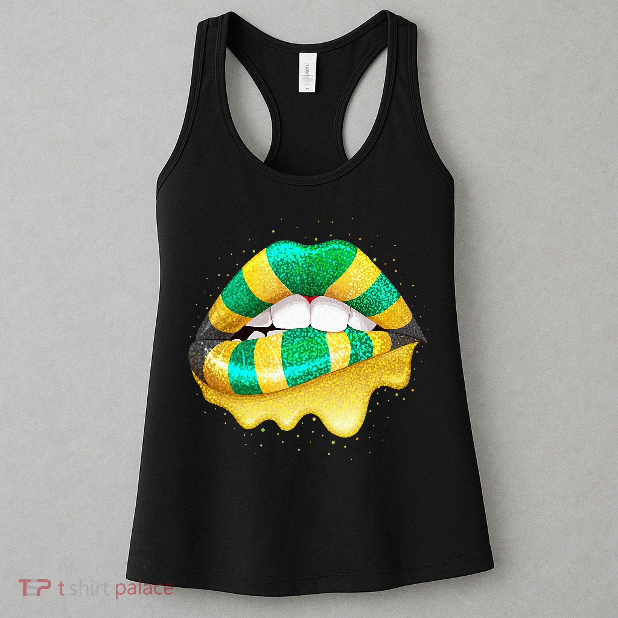 Jamaican Flag Lips Women Jamaica Women's Tank Top