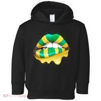 Jamaican Flag Lips Women Jamaica Toddler Hoodie thumb 0