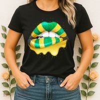 Jamaican Flag Lips Women Jamaica Women's T-Shirt thumb 2