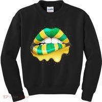 Jamaican Flag Lips Women Jamaica Kids Sweatshirt thumb 0