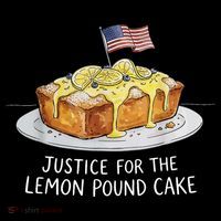 Justice For Lemon Pound Cake Coaster thumb 2