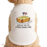 Justice For Lemon Pound Cake Doggie Tank thumb 0