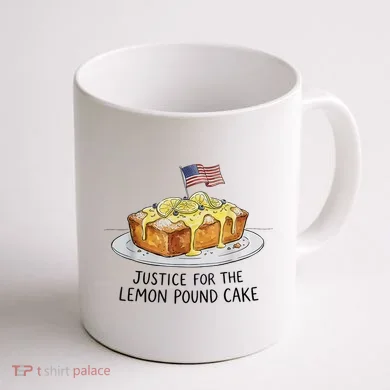 Justice For Lemon Pound Cake Coffee Mug back