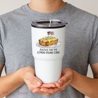Justice For Lemon Pound Cake Tumbler thumb 2