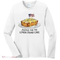 Justice For Lemon Pound Cake Women's Long Sleeve Shirt thumb 0