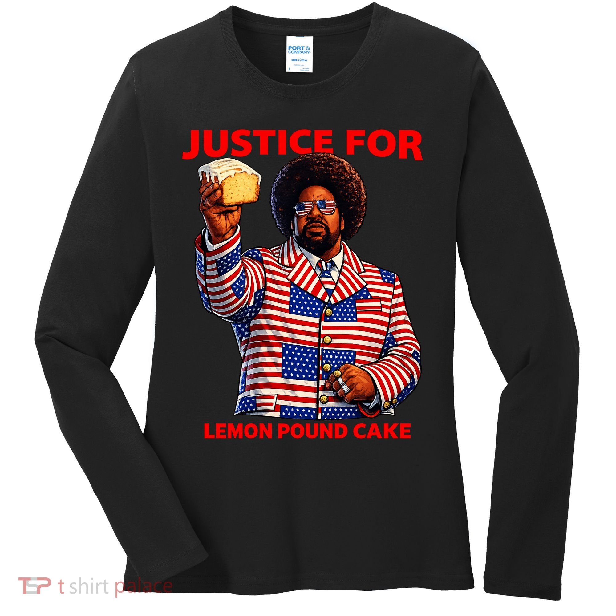 Justice For Lemon Pound Cake Women's Long Sleeve Shirt