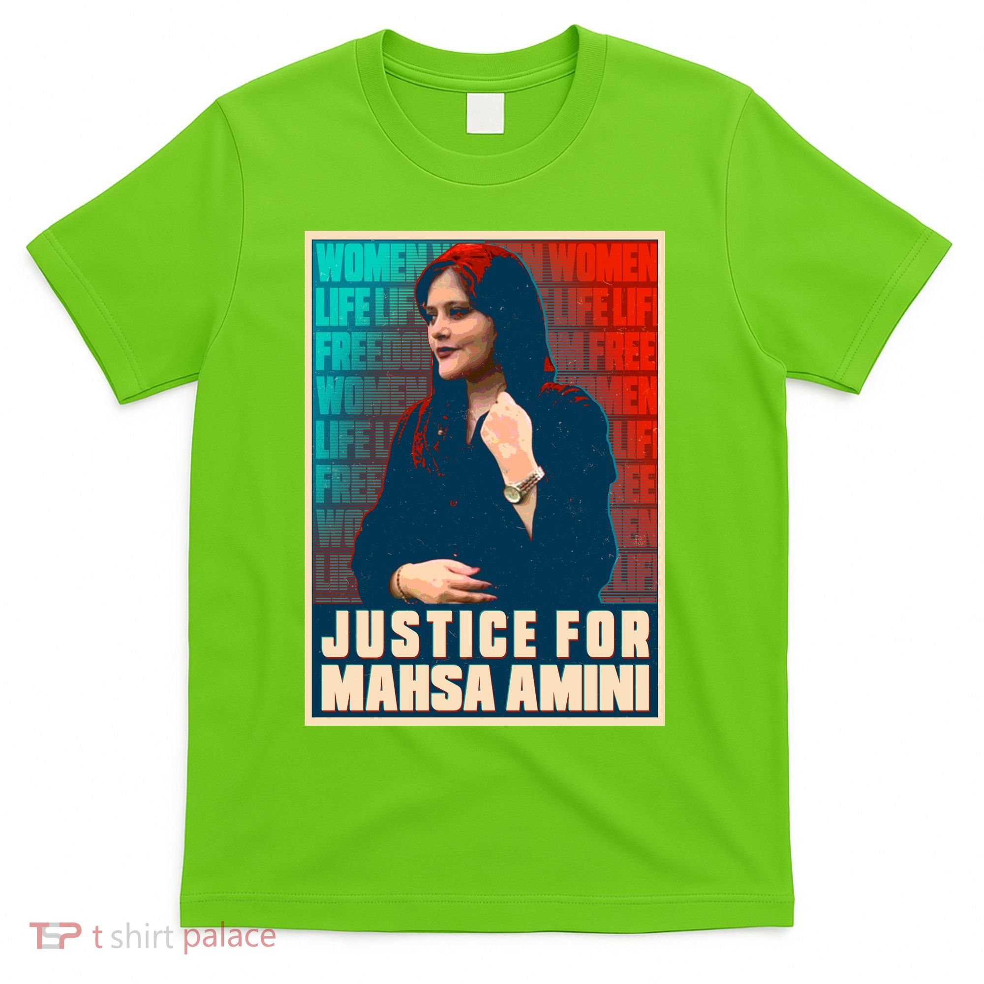 Justice For Mahsa Amini Women Life Freedom Vintage Poster T-Shirt