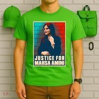 Justice For Mahsa Amini Women Life Freedom Vintage Poster T-Shirt thumb 6