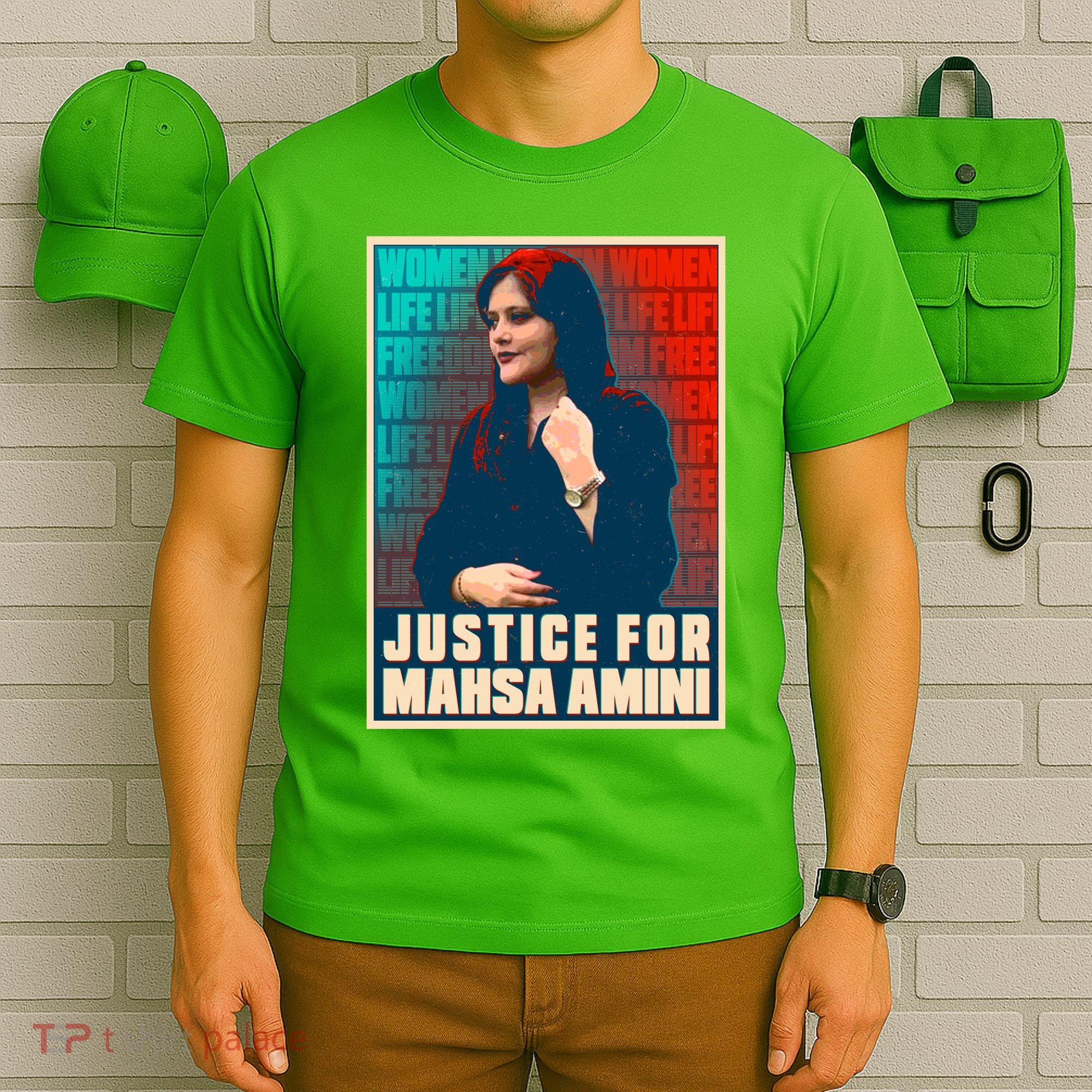 Justice For Mahsa Amini Women Life Freedom Vintage Poster T-Shirt