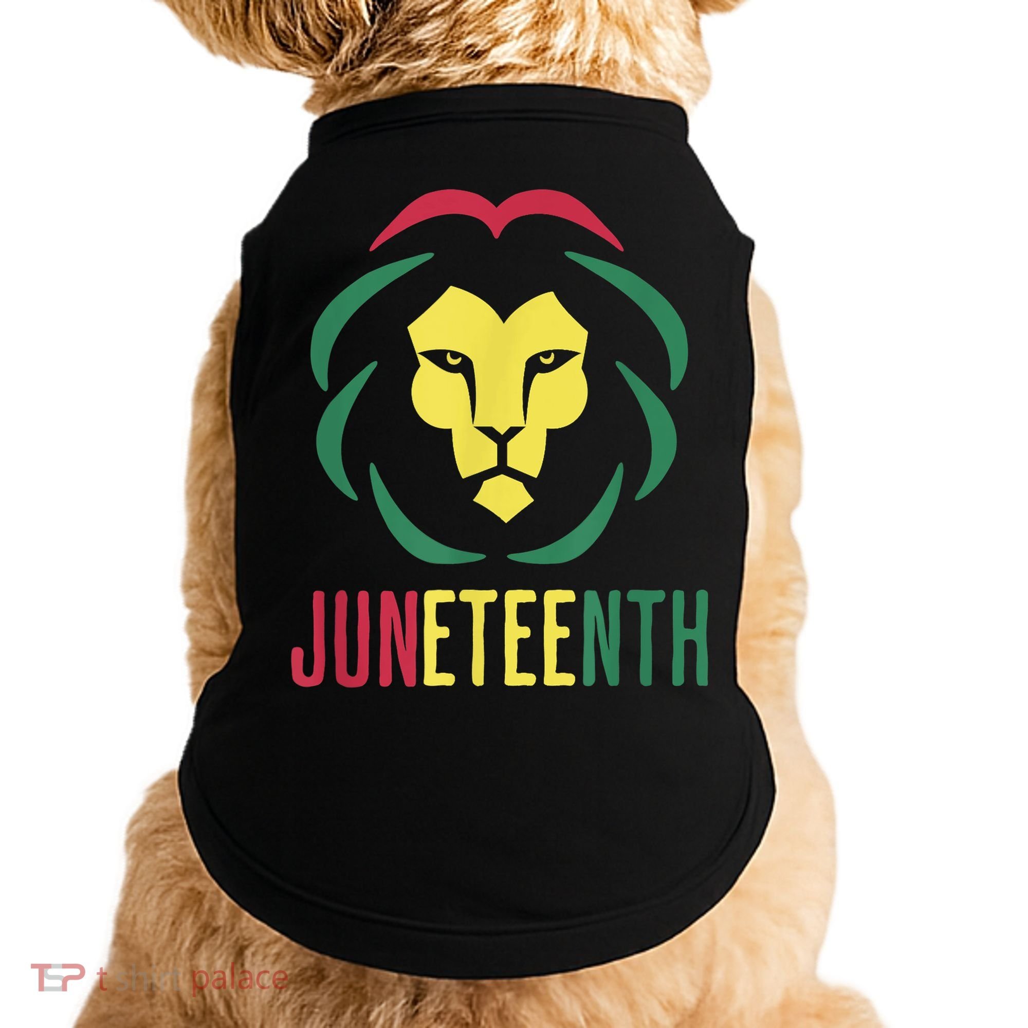 Juneteenth For Men Celebrate Juneteenth Lion Doggie Tank