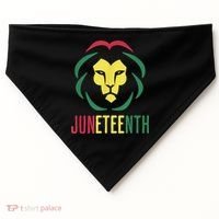 Juneteenth For Men Celebrate Juneteenth Lion USA-Made Doggie Bandana thumb 0