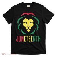 Juneteenth For Men Celebrate Juneteenth Lion T-Shirt thumb 0