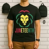 Juneteenth For Men Celebrate Juneteenth Lion T-Shirt thumb 6