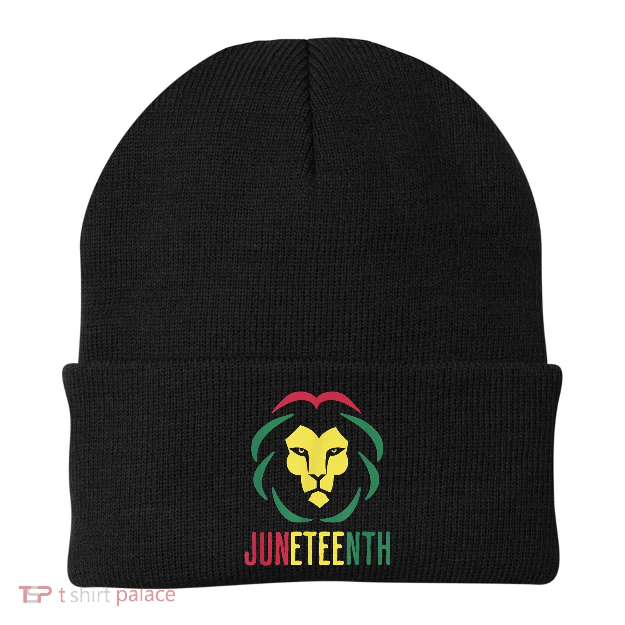 Juneteenth For Men Celebrate Juneteenth Lion Beanie