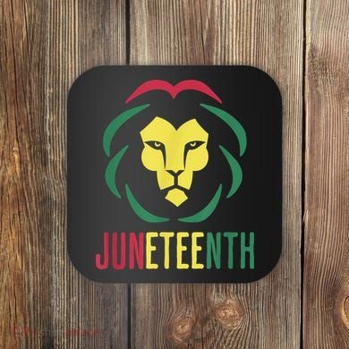 Juneteenth For Men Celebrate Juneteenth Lion Coaster