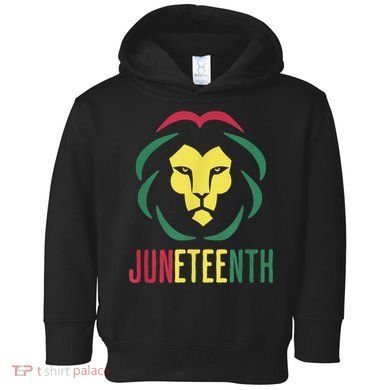 Juneteenth For Men Celebrate Juneteenth Lion Toddler Hoodie