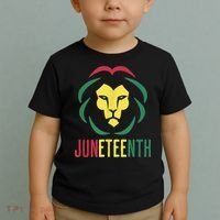 Juneteenth For Men Celebrate Juneteenth Lion Toddler T-Shirt thumb 2