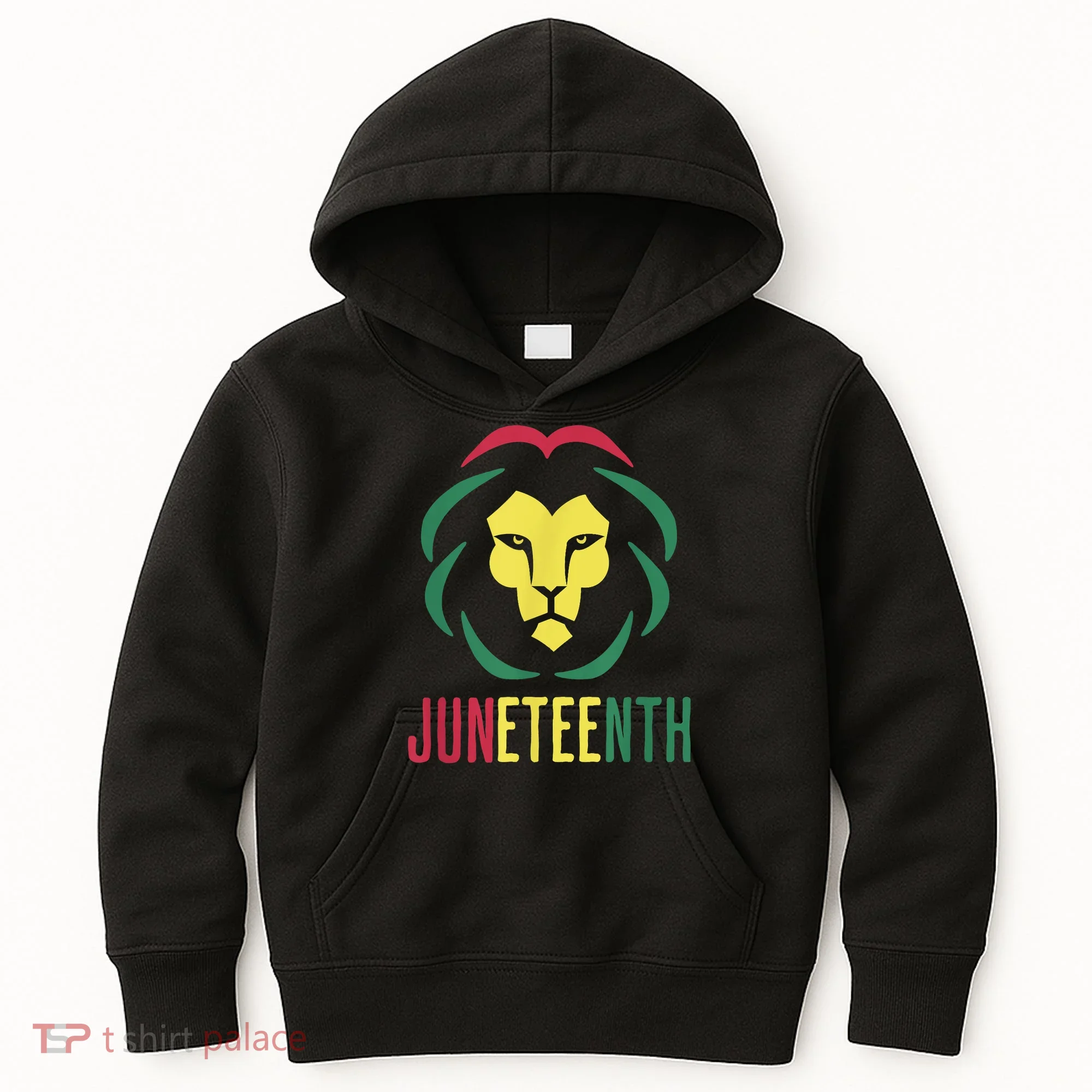 Juneteenth For Men Celebrate Juneteenth Lion Kids Hoodie